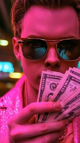 💵💵💰💰💰 GIVE ME MY MONEY (REMIX) - Z. Thrillington featuring @TrishaCode 💰💰💰💵💵 ....... 
#aimusicvideo #AIvideo #aifilm #musicvi...