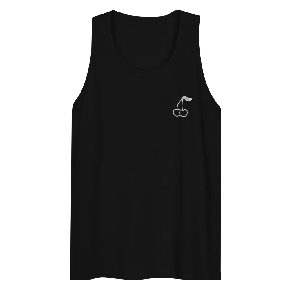 Cdog Spins Cherries Tank Black/White Embroided product image (10)