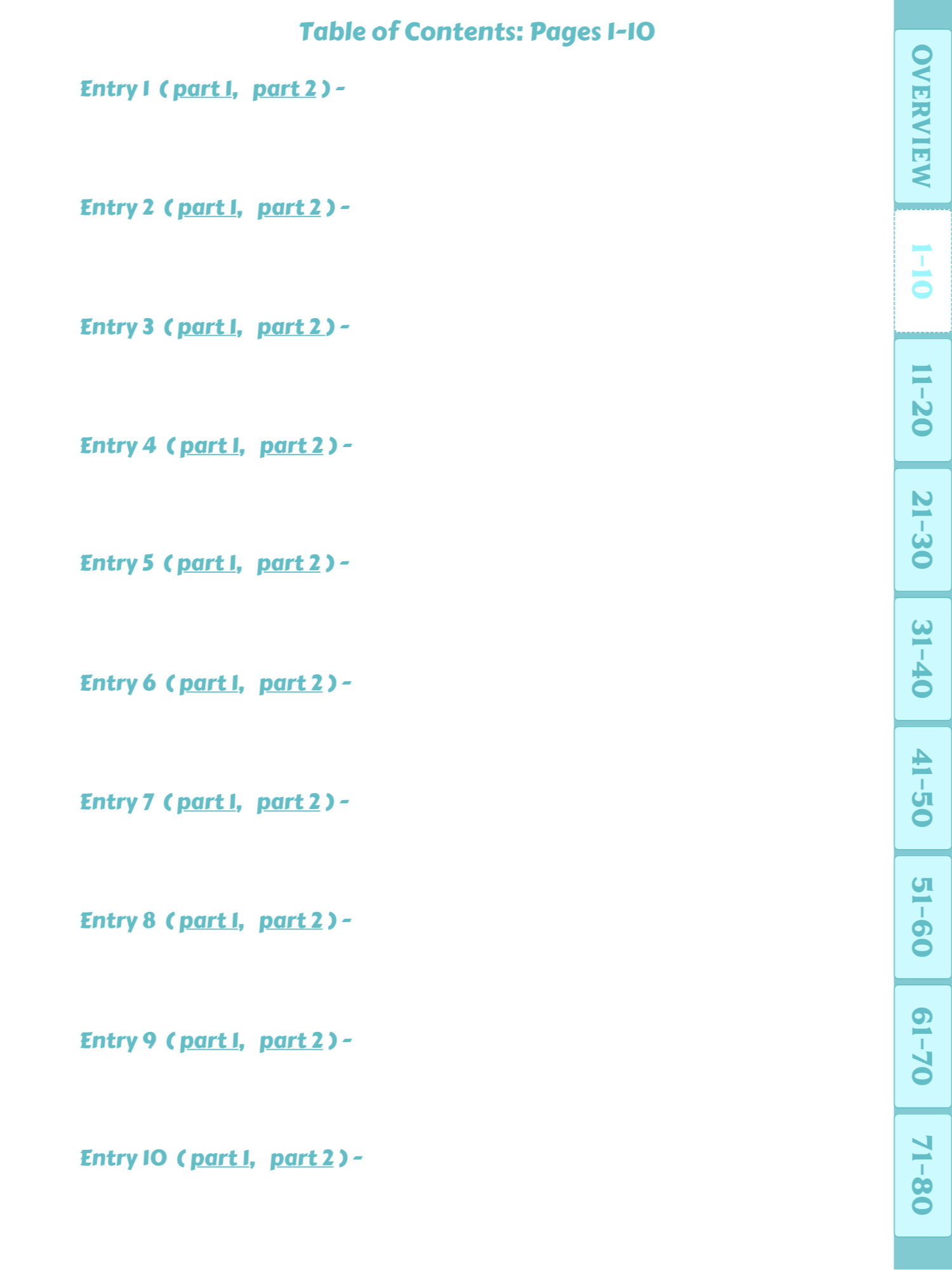 Pastel Blue Digital Writing Practice Journal product image (3)