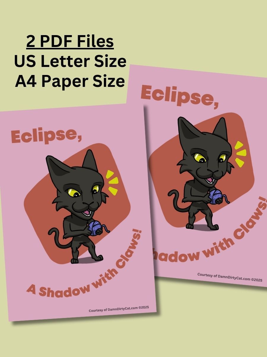 Free Kitten Art for Download - Printable A4 & US Letter PDF product image (2)