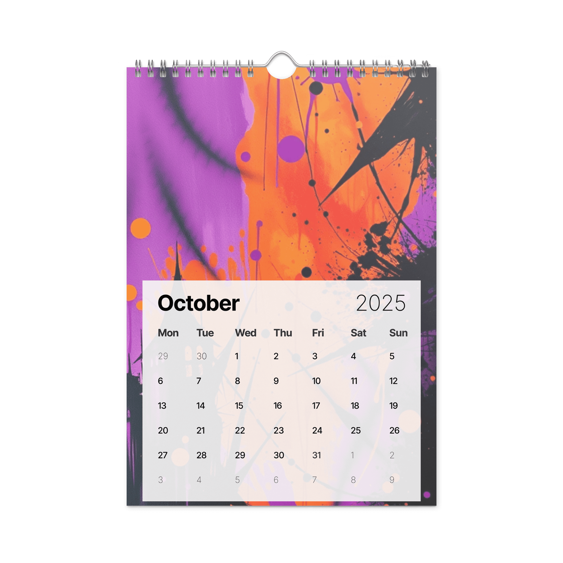 ART ABSTRACT WALL CALENDAR 2026 product image (12)