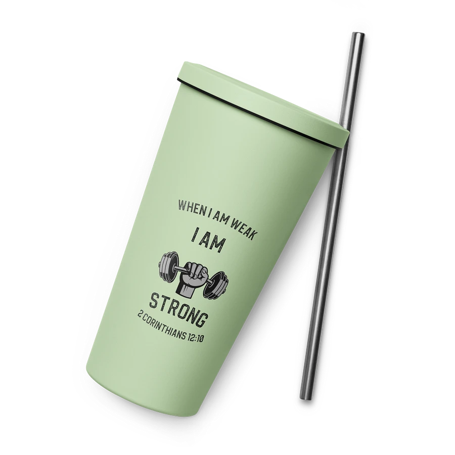 I Am Strong 20 oz. Insolated Cup: Mint product image (6)