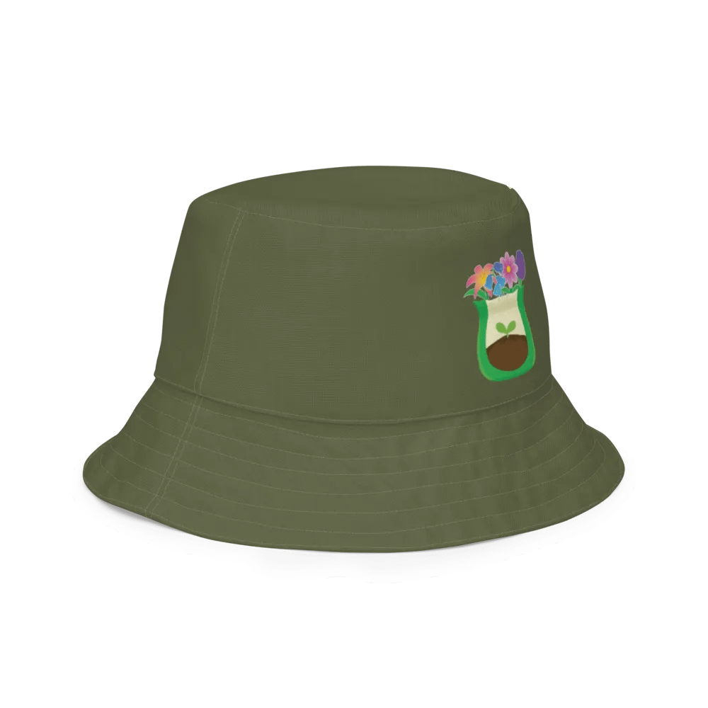 Fertilize Everything Reversible Fertilizer Flowers- All Over print bucket hat product image (6)