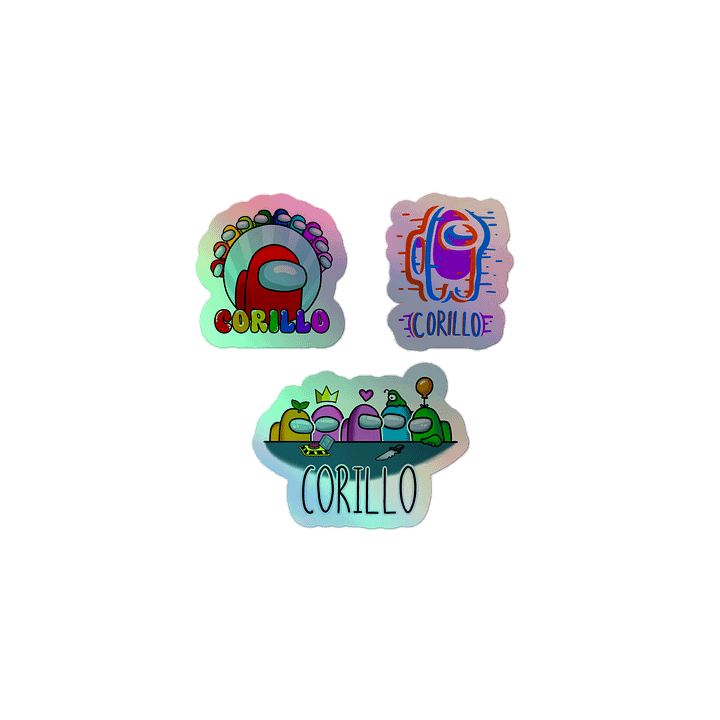 Among Us Holo Sticker Sheet. product image (1)