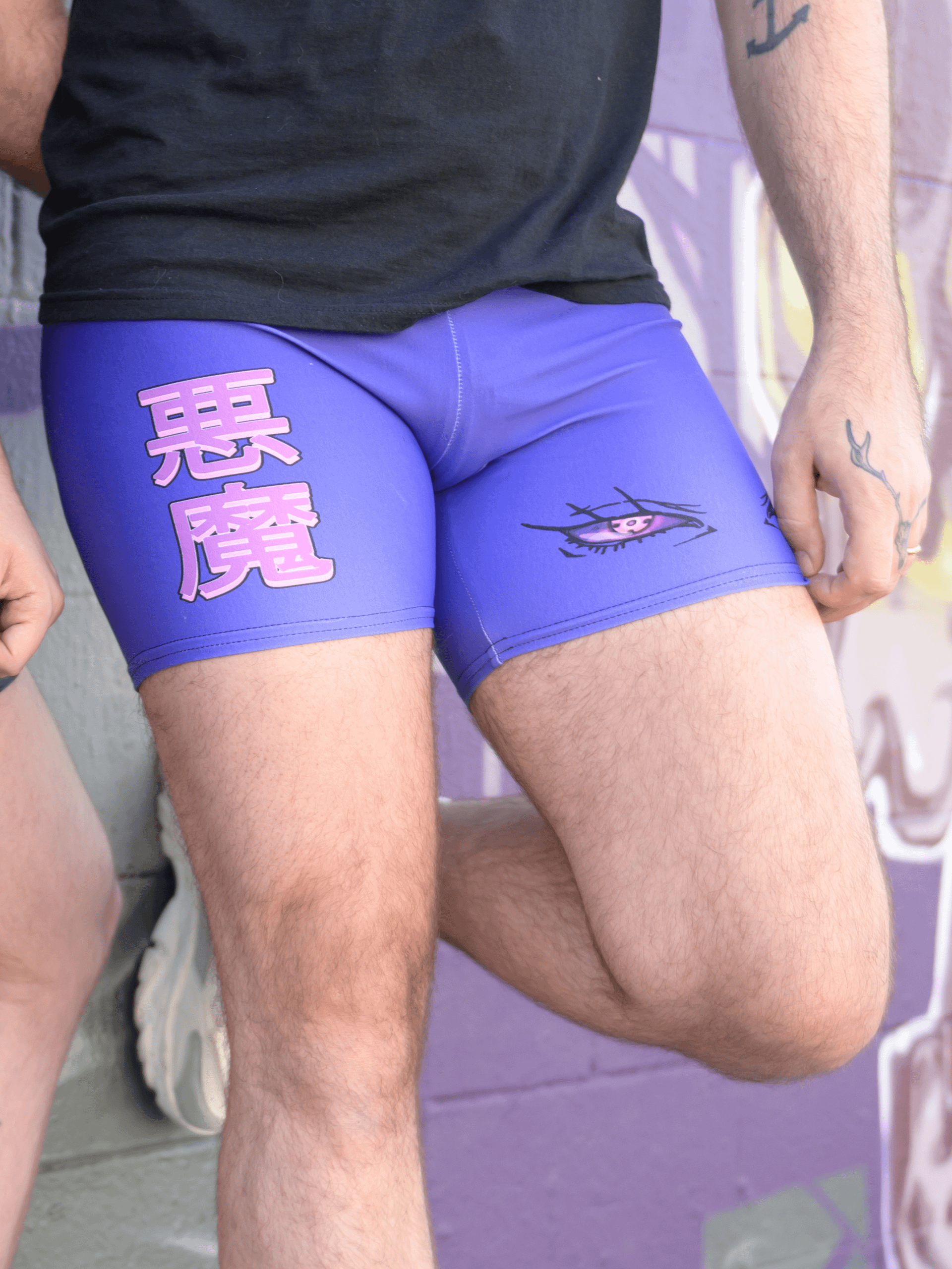 Fiend Eyes Bike Shorts (Unisex) product image (5)