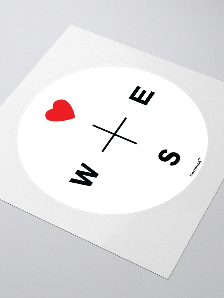 Northling™ I Heart the North Compass Vinyl Sticker product image (3)