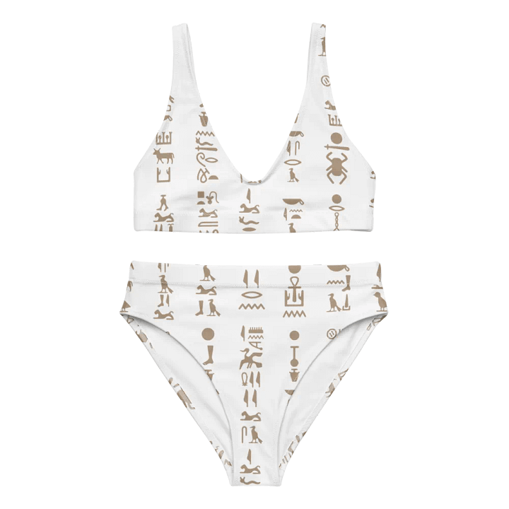 Isis Hieroglyphs White Bikini Set product image (1)
