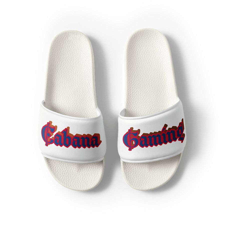 Bold Blue Cabana Men's Slides product image (3)
