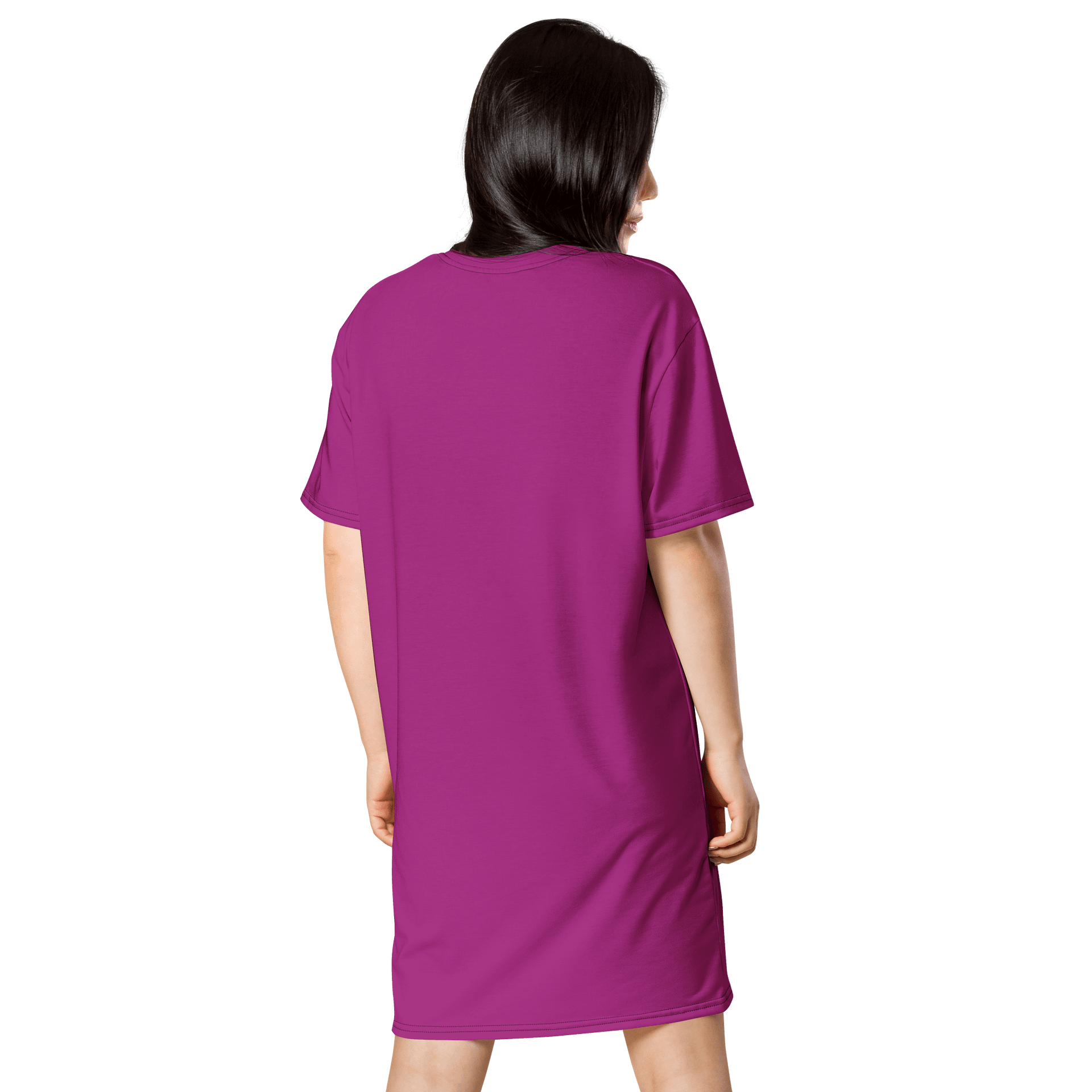 Oversized T-Shirt Dress - Rich Red Violet, Sizes 2XS-6XL product image (2)