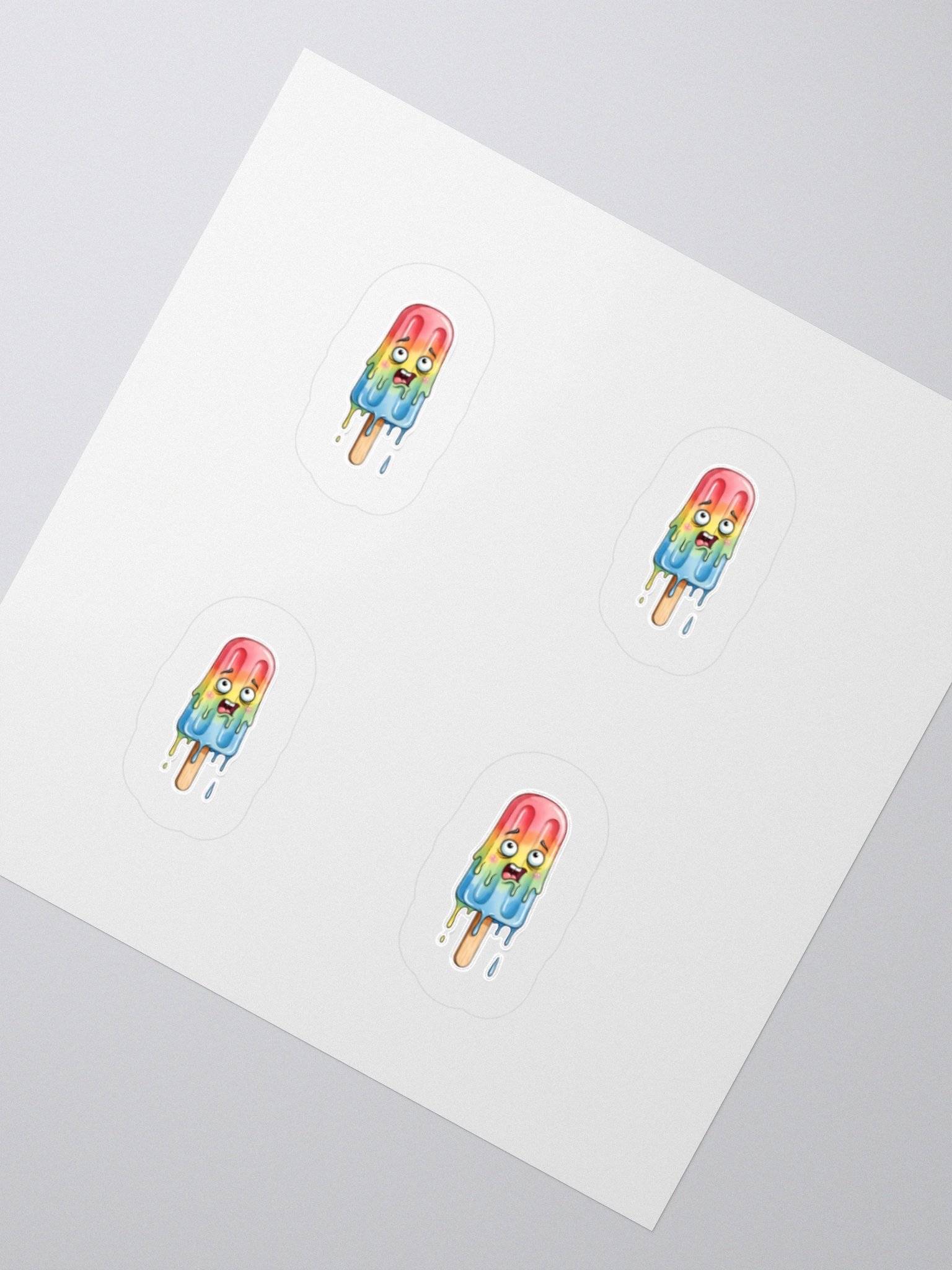Whimsical Popsicle Faces Sticker Set product image (5)