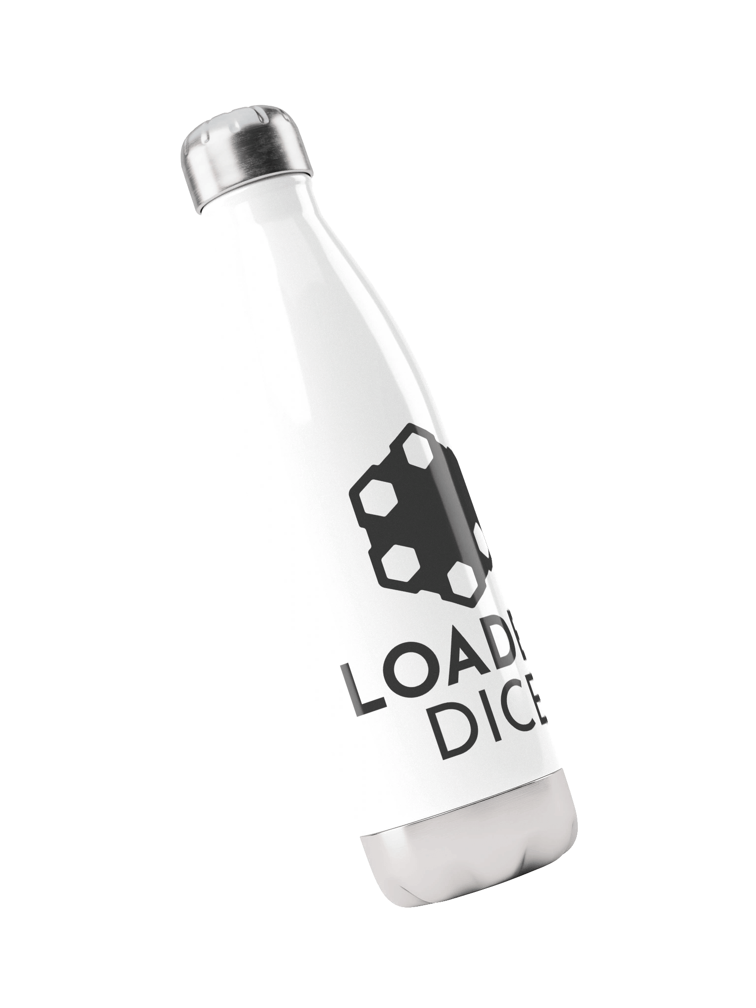 Loaded Dice Stainless Steel Water Bottle White product image (3)