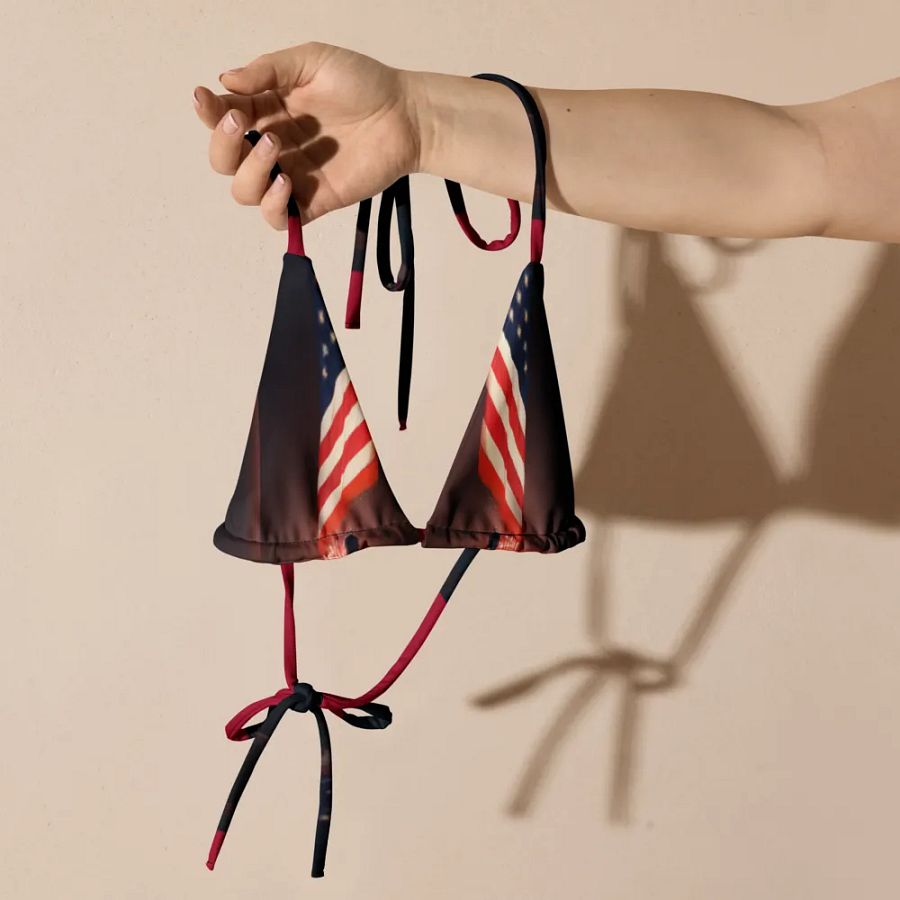 Patriotic Reverence All-Over Bikini Top product image (9)
