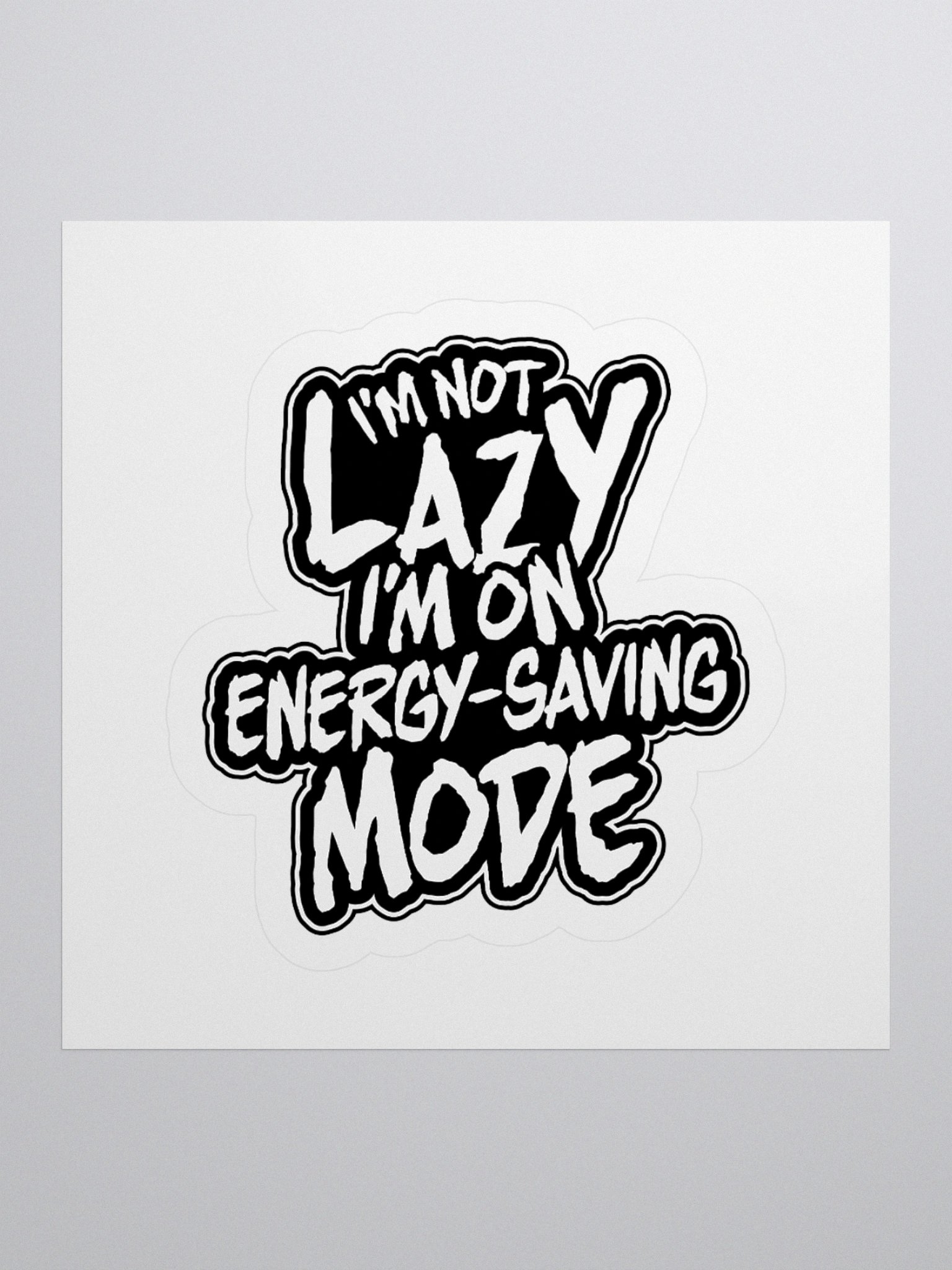 Funny Gamer Sticker – Energy-Saving Mode Engaged product image (1)