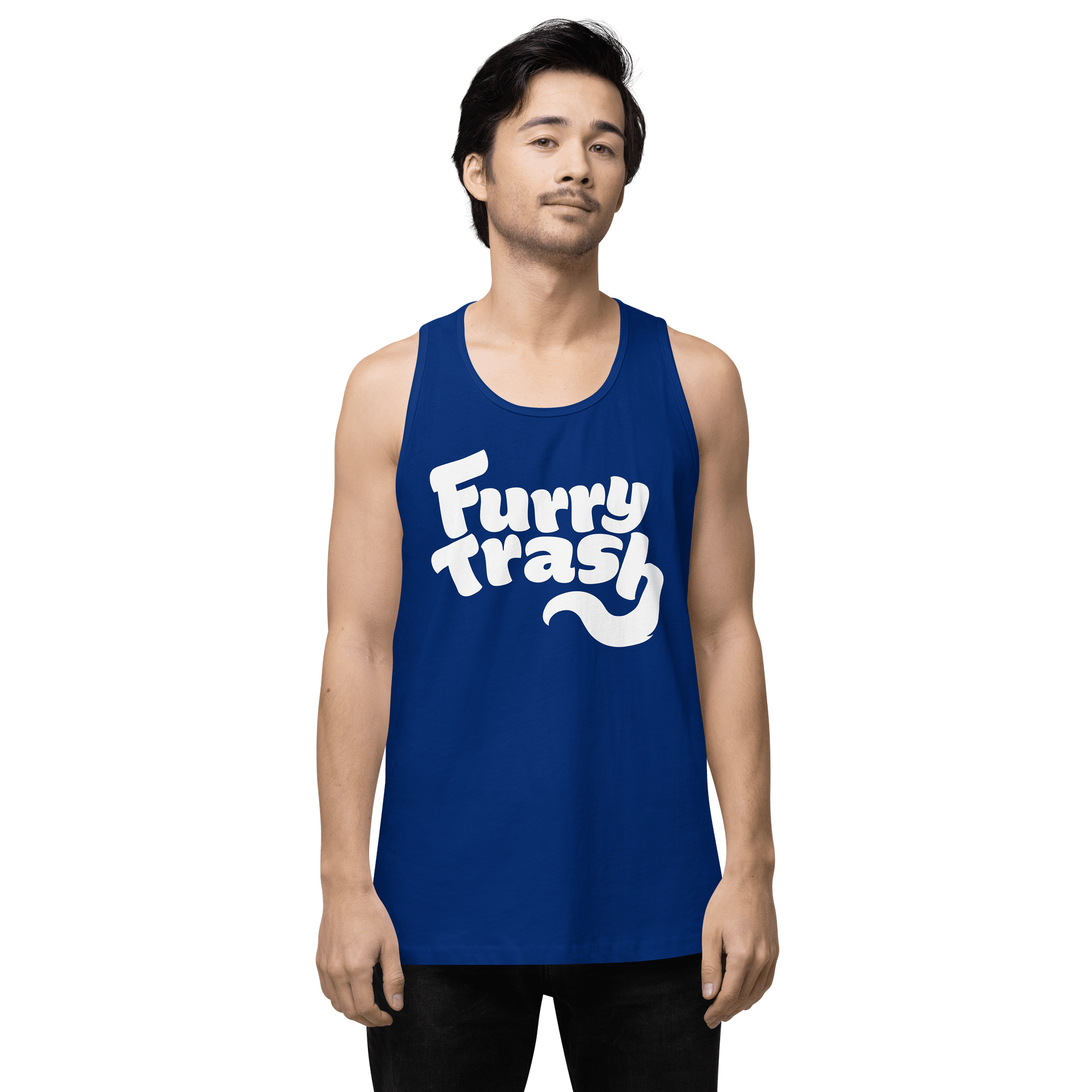 Furry Trash Tank – Bubble Logo (White Print) product image (43)