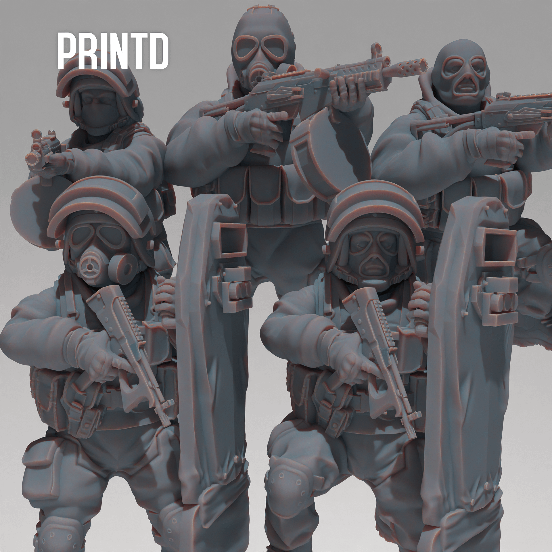 Russian Spetznaz GORKA Team - Modern Warfare Wargame Hobby Resin Scale Models product image (1)