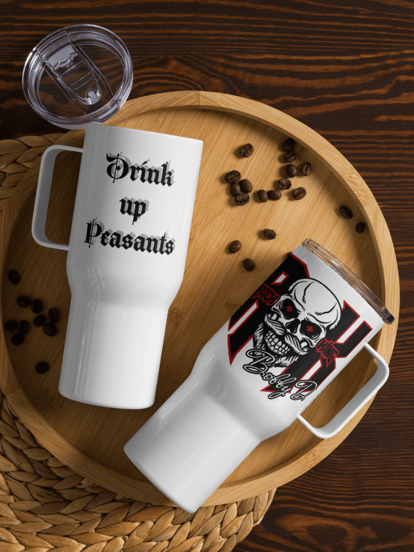 Drink up Peasants!- Rock King Travel Mug product image (1)