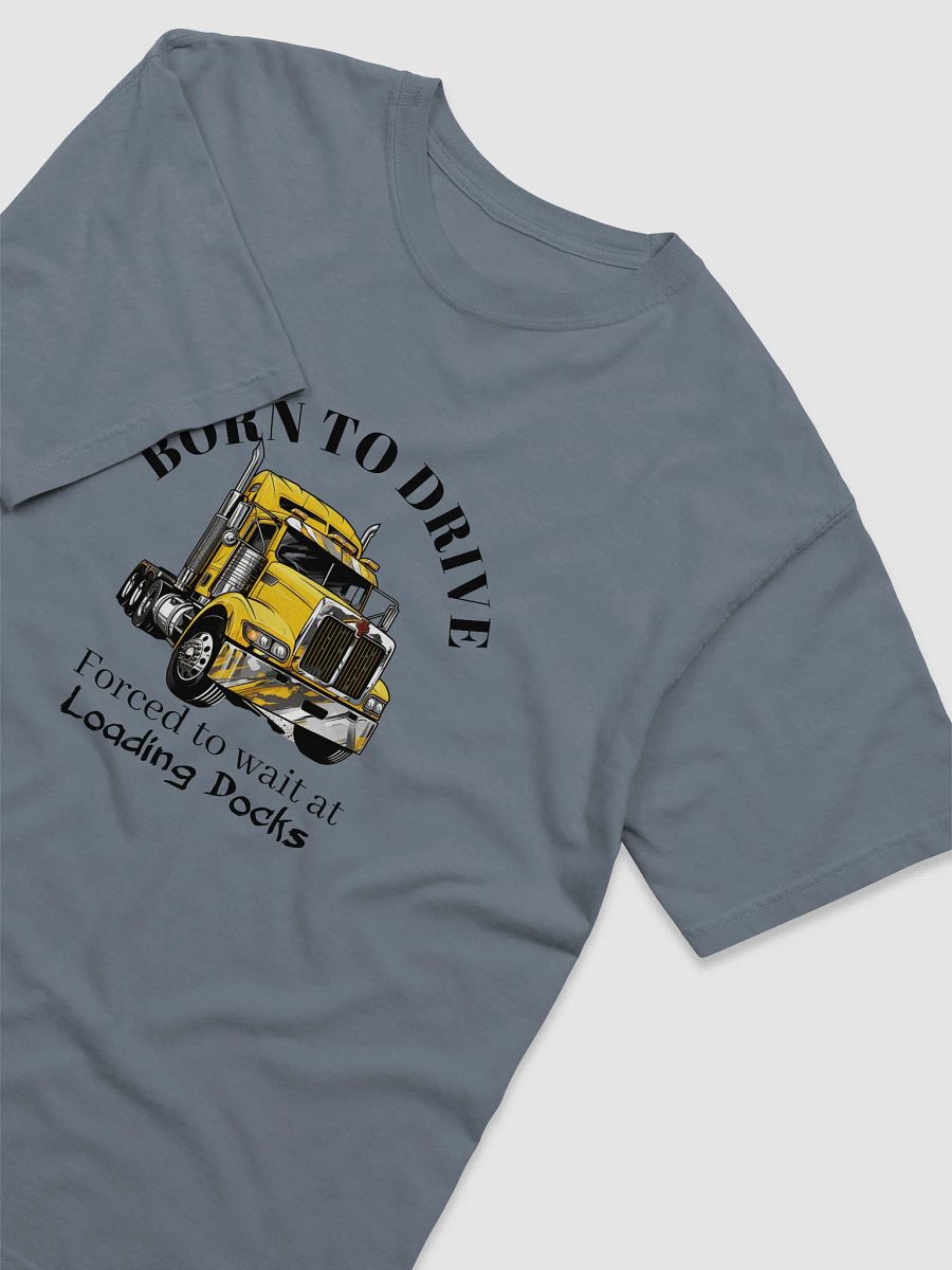 Stylized Yellow Semi-Truck Illustration T-Shirt product image (4)