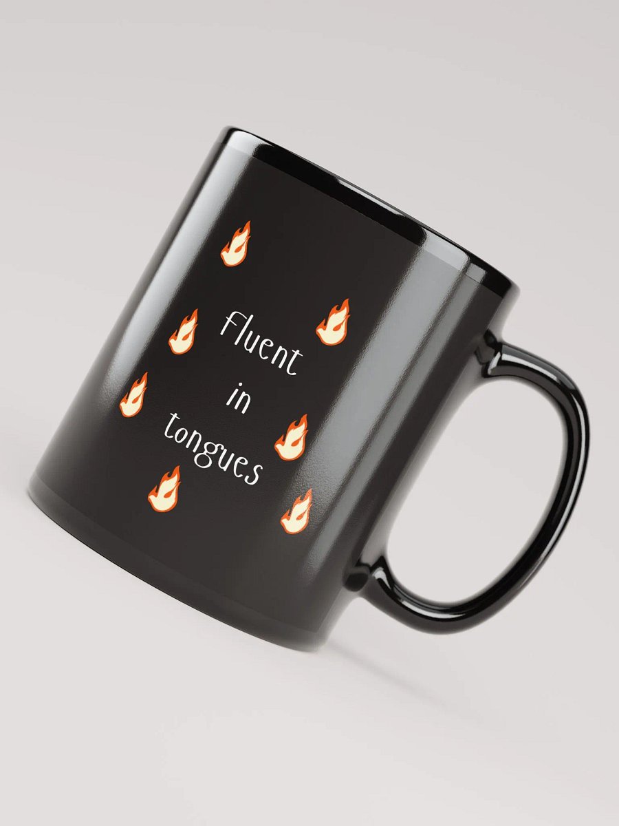 Fluent in Tongues Black Glossy Mug product image (8)