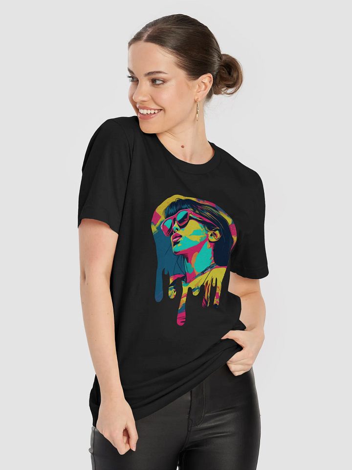 Pop Art Girl Drip T-Shirt #550 product image (2)