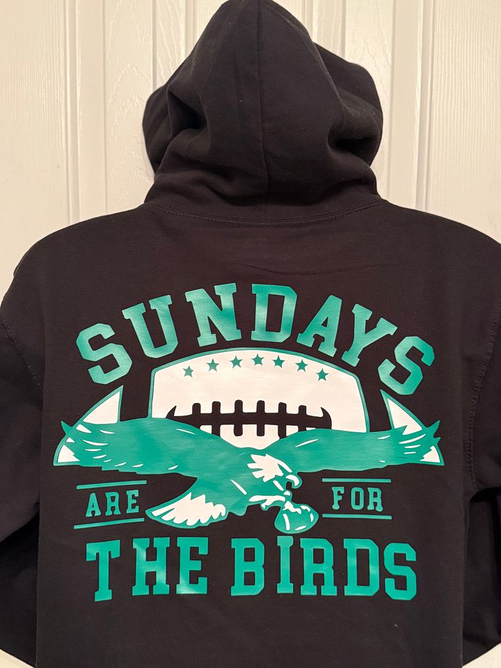 Sundays Are For The Birds - Eagle Two-sided Hoodie with Satin in Hood product image (1)