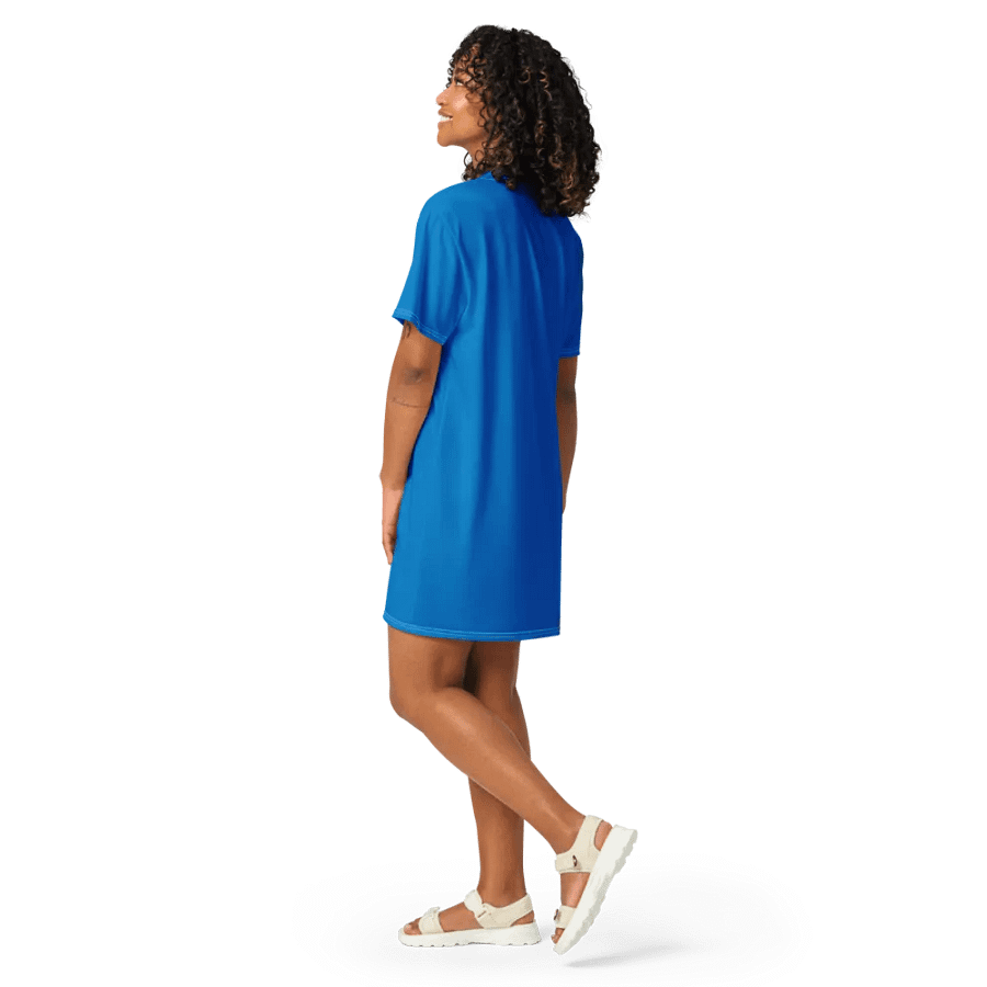 Raq Logo T-shirt Dress (royal blue) product image (11)