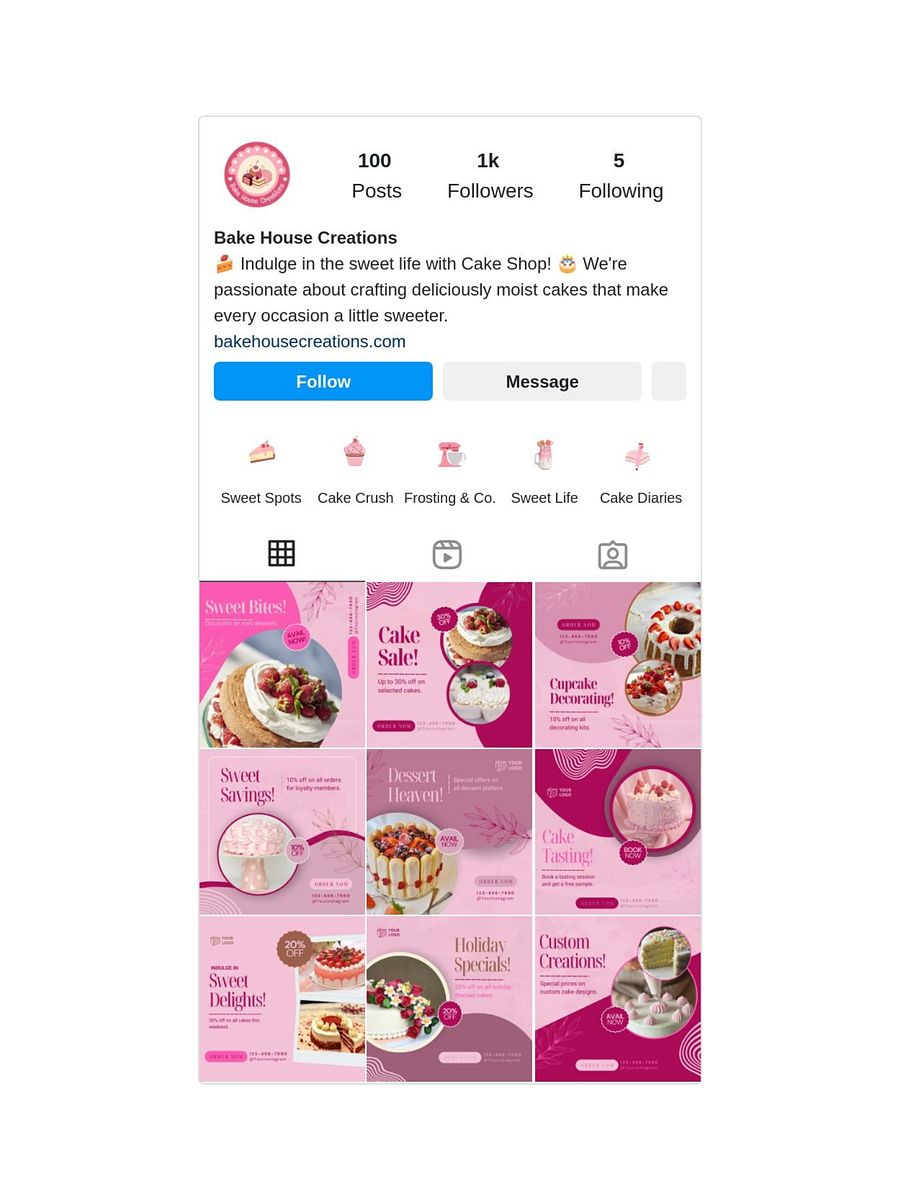 Cake Shop Promotion Templets product image (3)