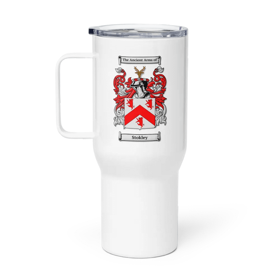 Stokley Family Crest - Travel Mug w/ Handle product image (1)