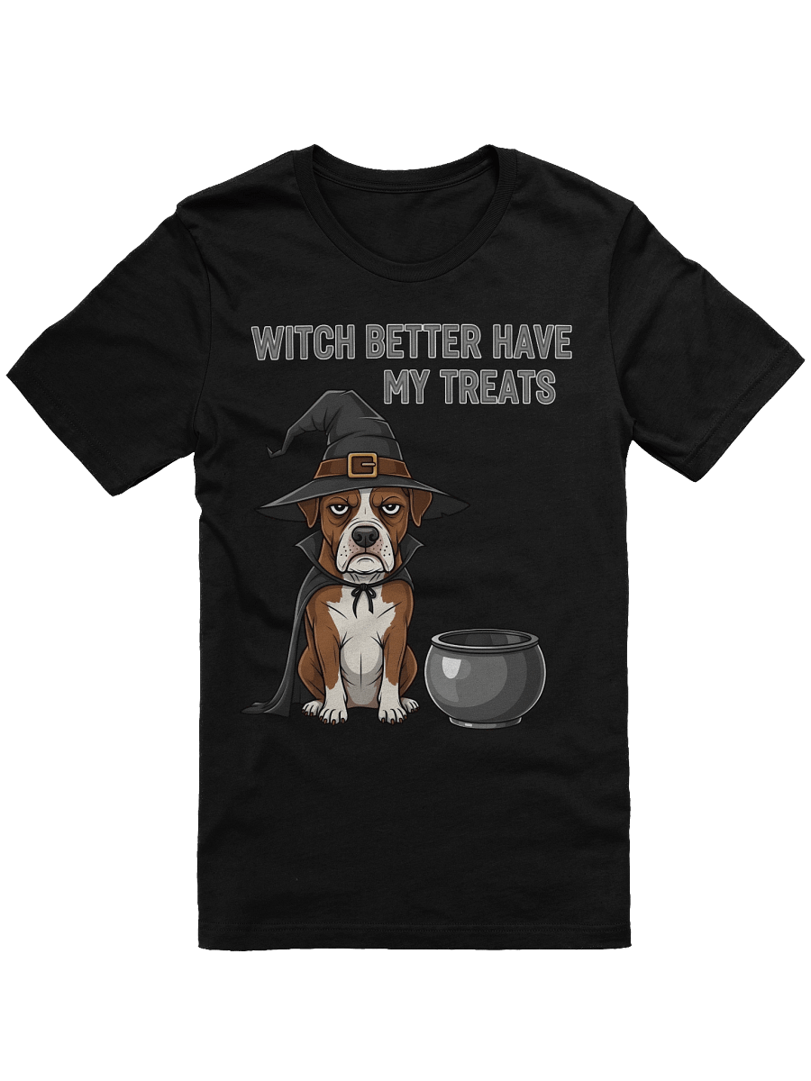 Witchy Treats Cartoon Dog T-Shirt product image (5)
