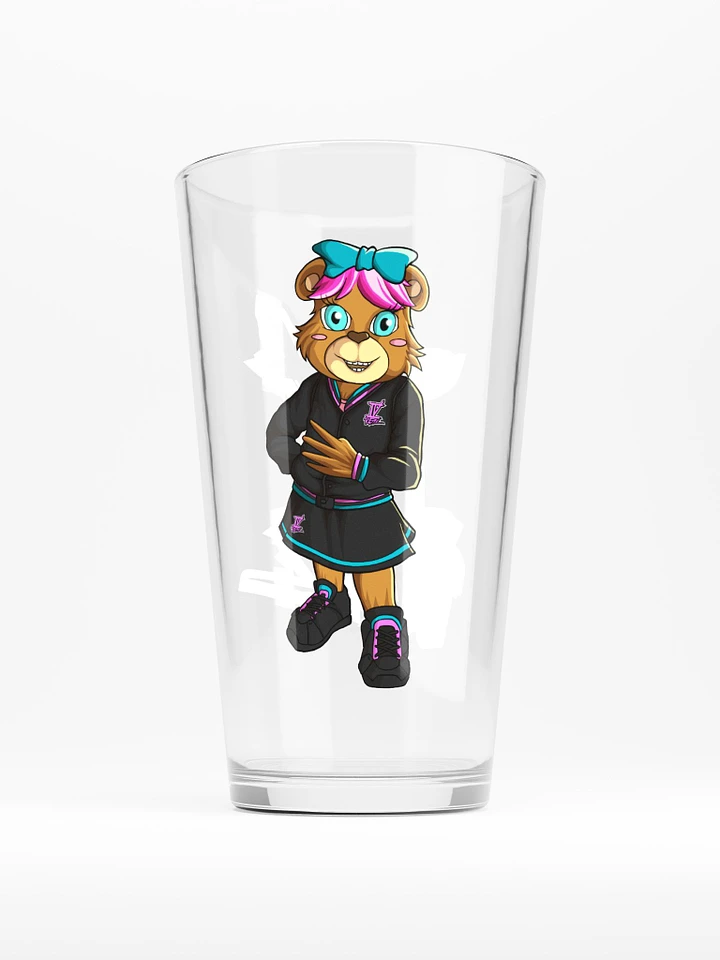 Standing Girl Bear Pint Glass product image (1)