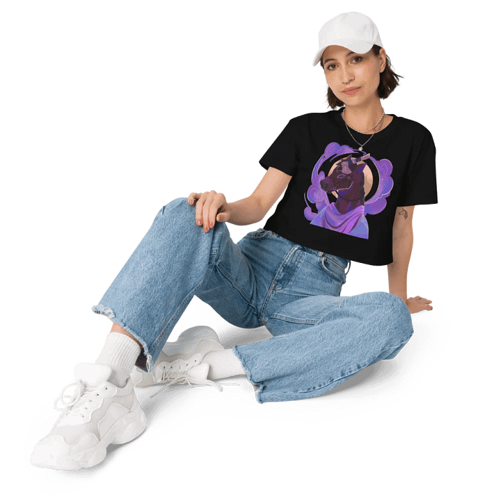 LIMITED - Women's Crop-Top Axe Horse T-Shirt product image (1)