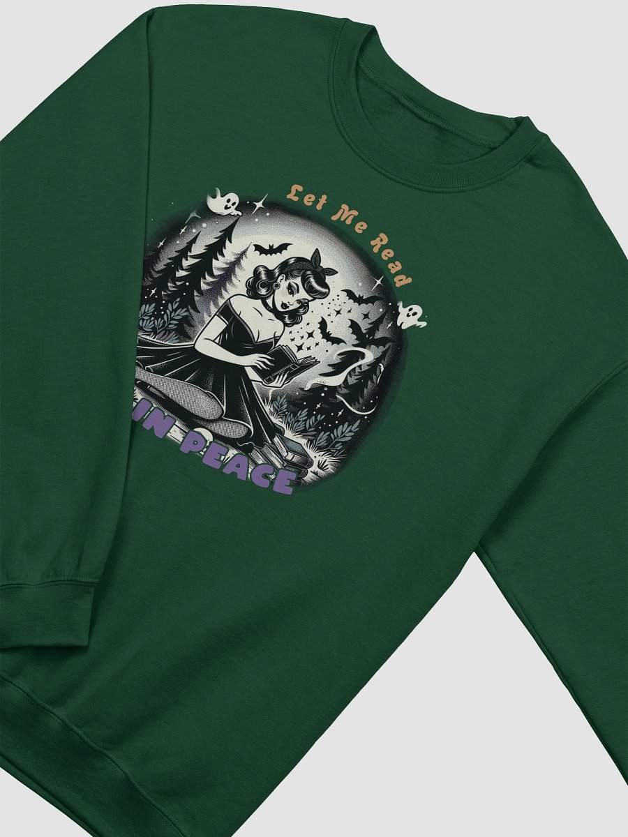 Let Me Read In Peach Halloween Retro Print Long Sleeve Unisex Sweatshirt Top product image (26)