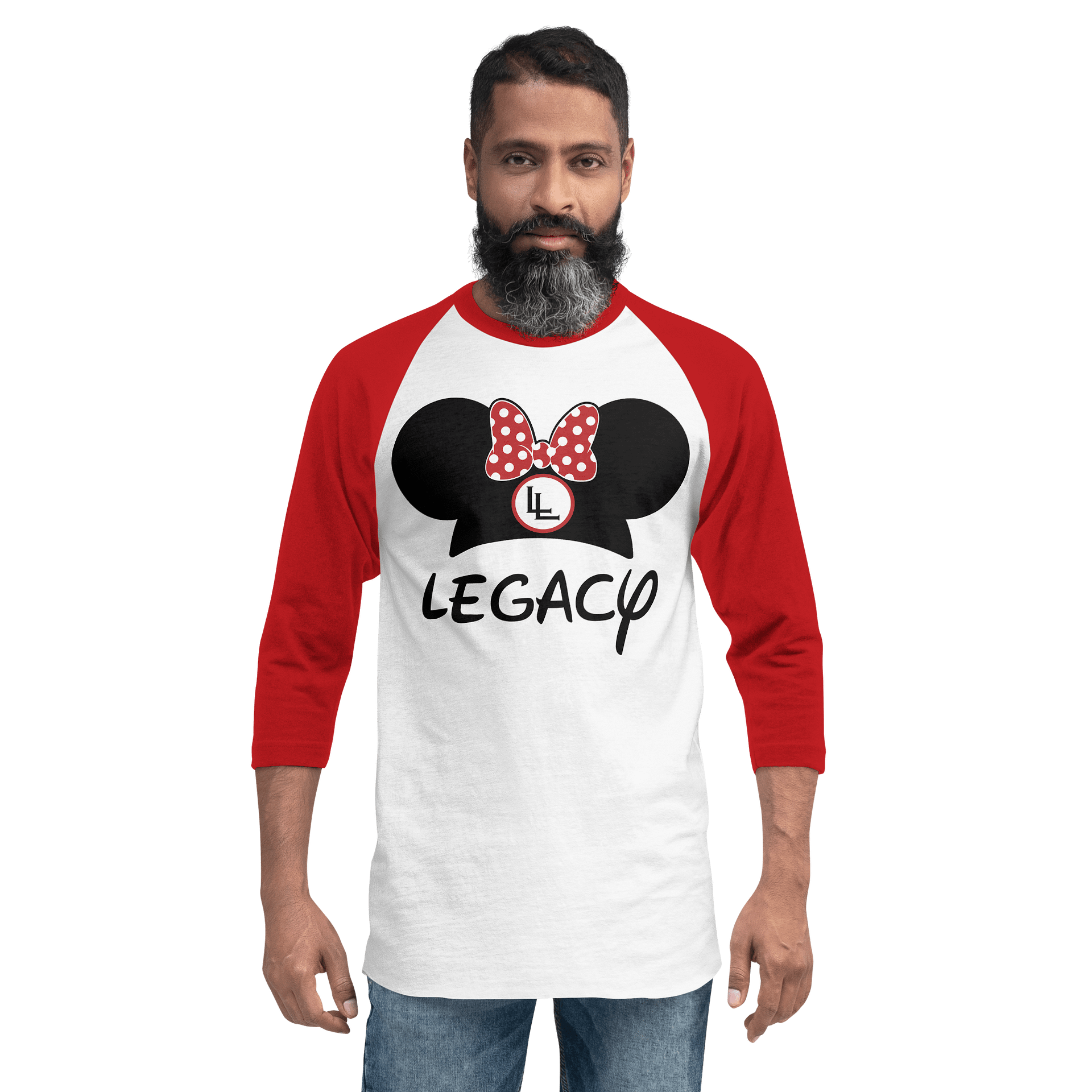 Legacy Disnerd Bow Raglan | White/Red product image (2)