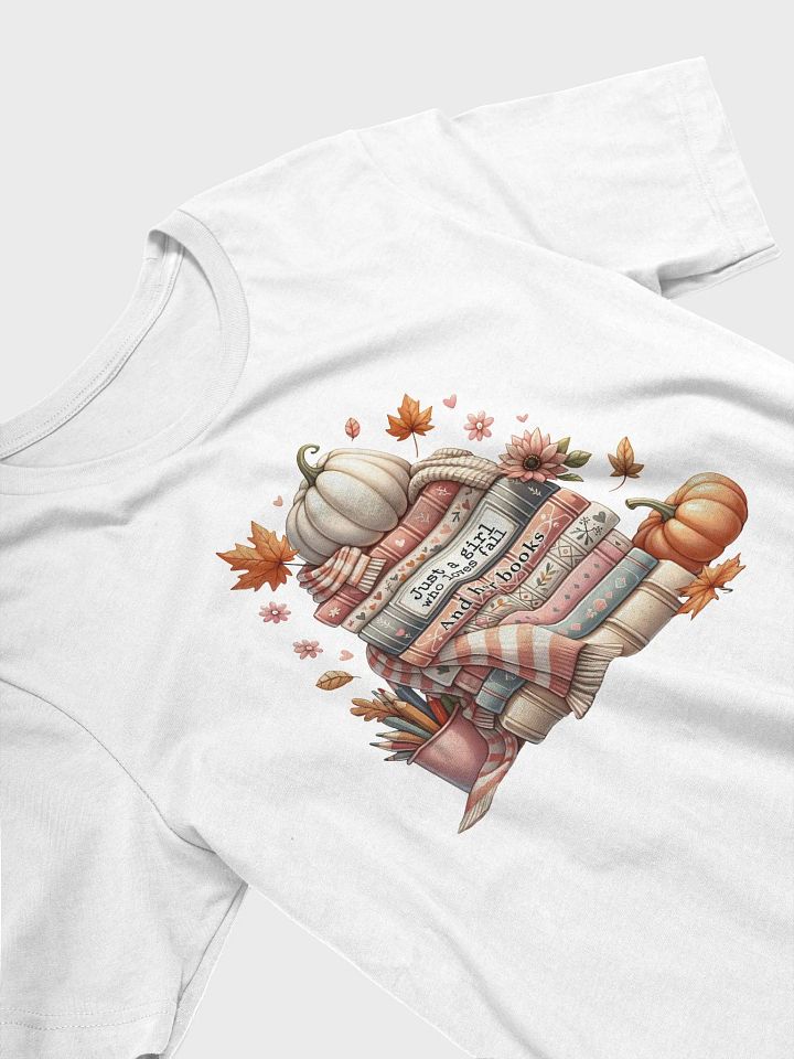 Just A Girl Who Loves Fall And Her Books T shirt product image (74)