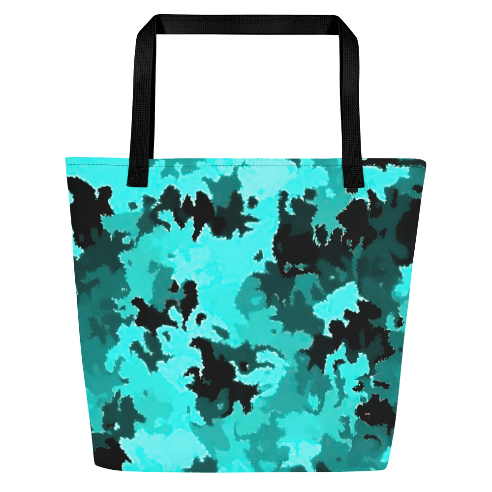 Turquoise Camo Chic Tote Bag product image (3)
