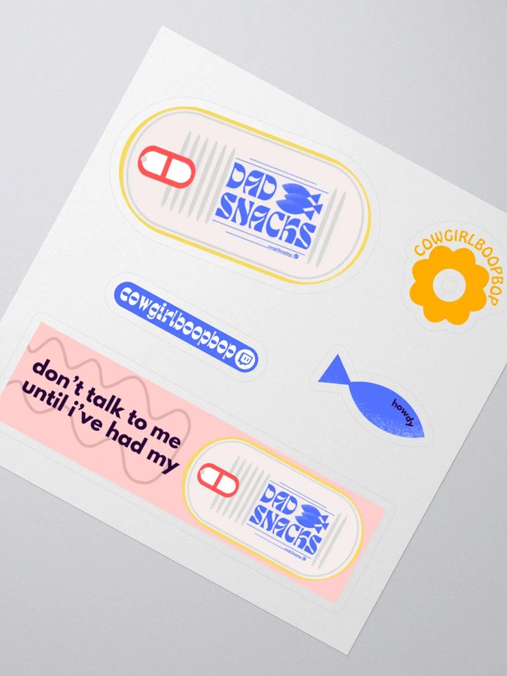 dad snack sticker pack product image (1)