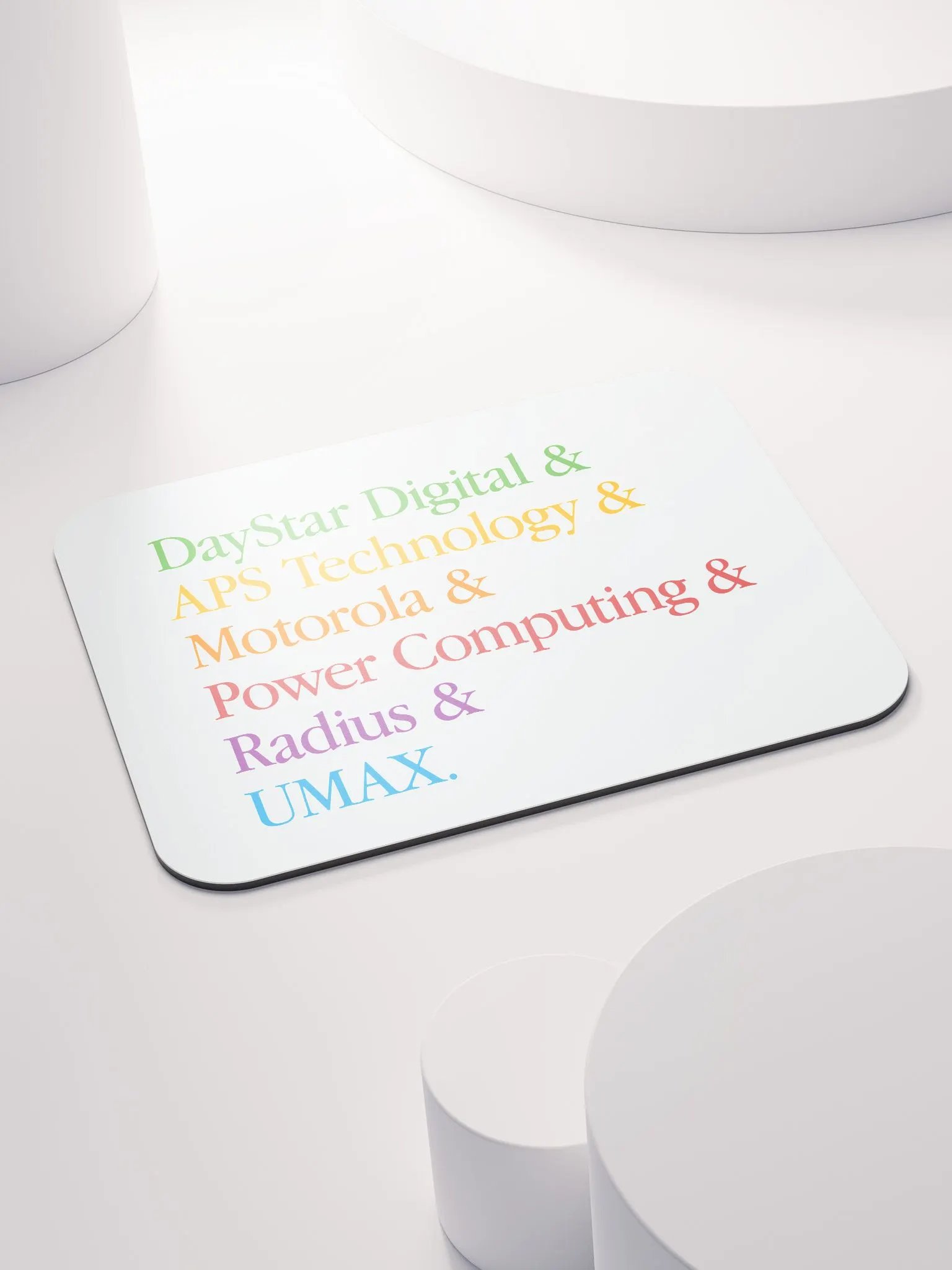 PowerPC Clone Lineup Mouse Pad (White) product image (4)