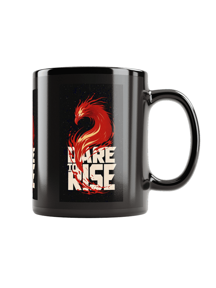 Dare To Rise - Black Glossy Mug product image (1)