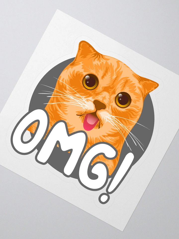 OMG! Surprise Cat Kiss Cut Stickers product image (2)