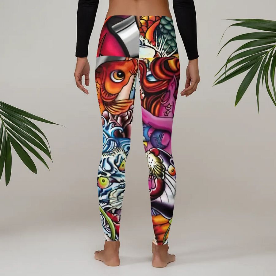 Inked Elegance All-Over Leggings product image (4)