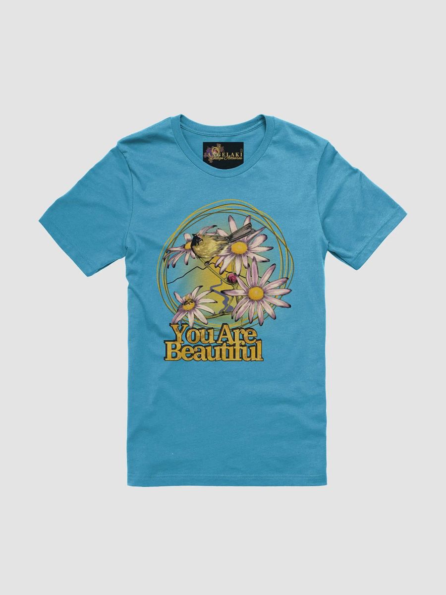 Unisex Kinship - You are Beautiful - Daisy and Bellbird 60s vibe Tee product image (5)