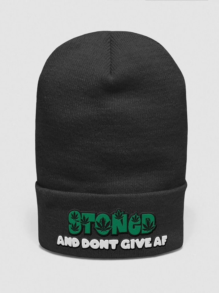 Stoned & DGAF Cuffed Beanie product image (1)