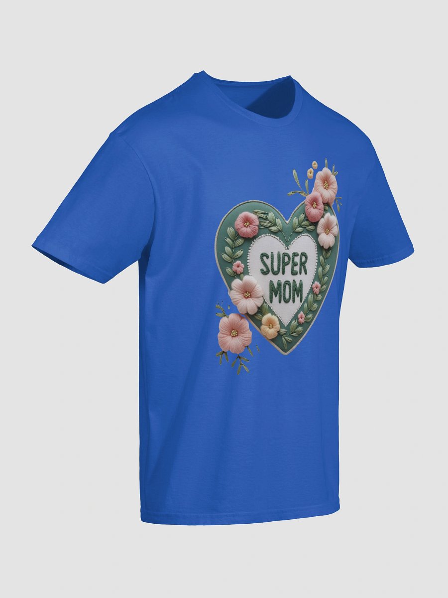 Super Mom Floral Heart T-Shirt product image (47)