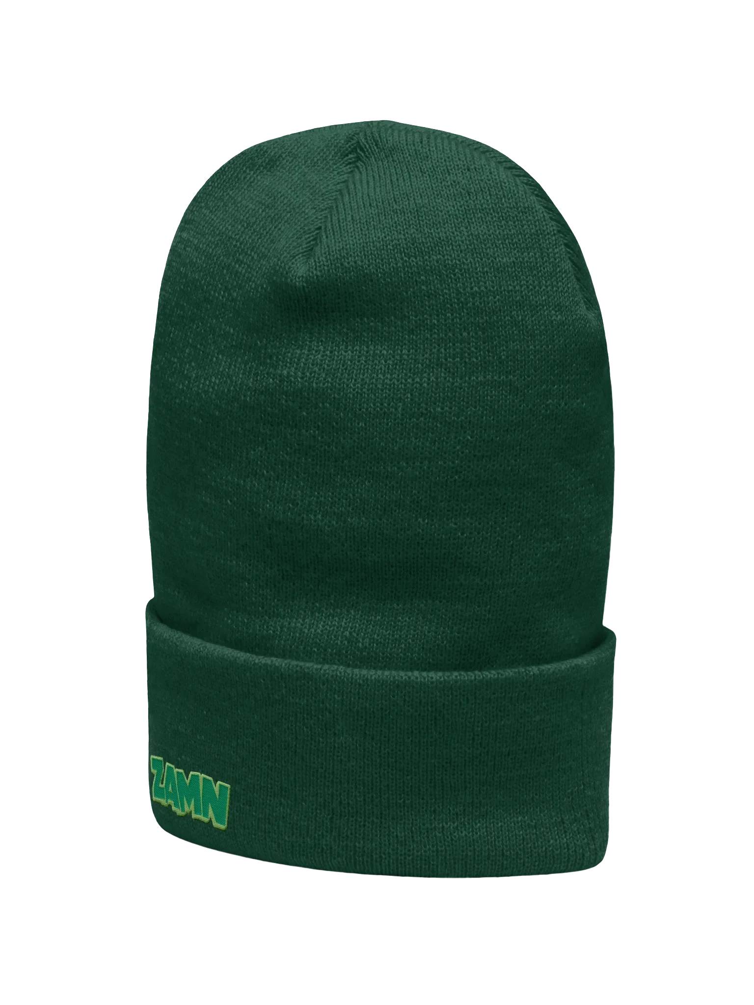 ZAMN Logo Beanie: Green product image (2)
