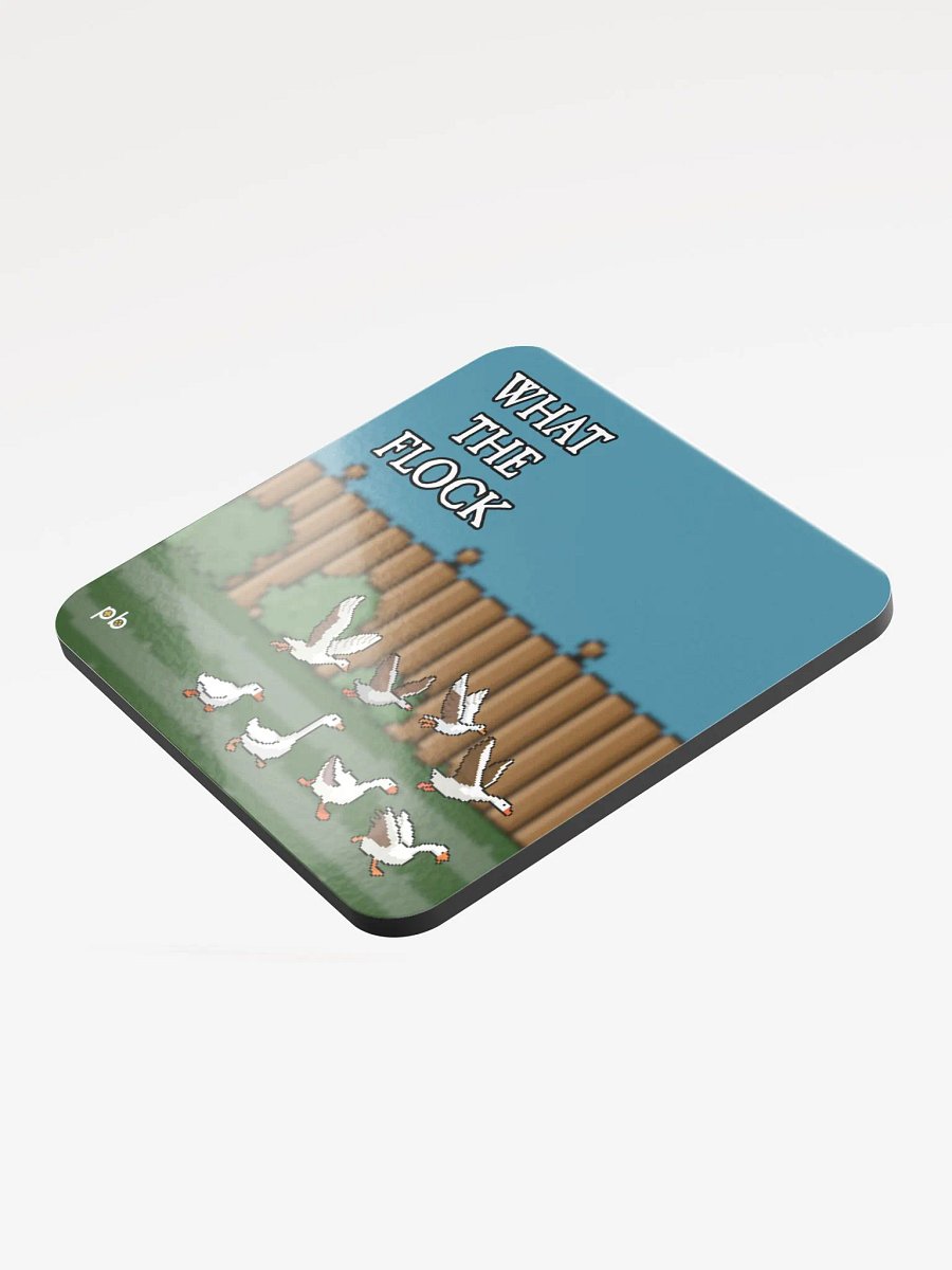 What the Flock Pixel-Art Goose Coaster product image (3)