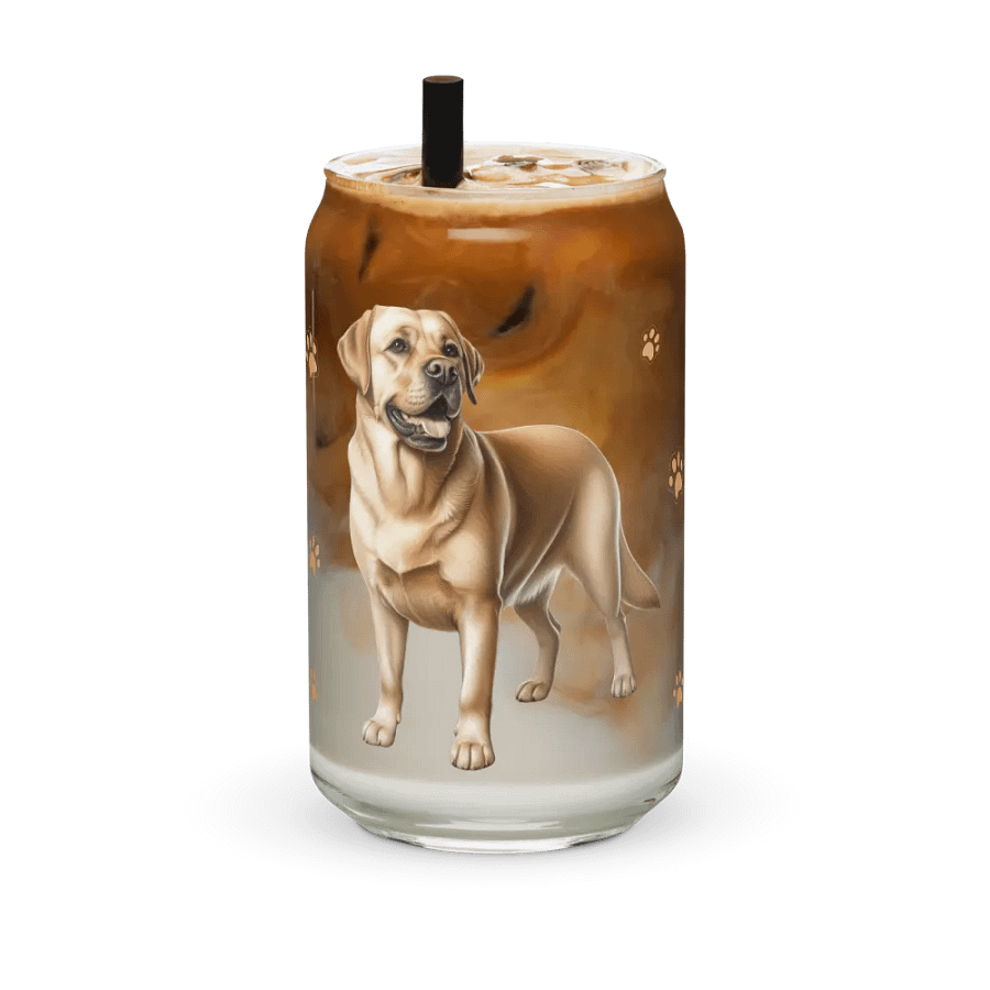 Smiling Labrador Can-Shaped Glass product image (36)
