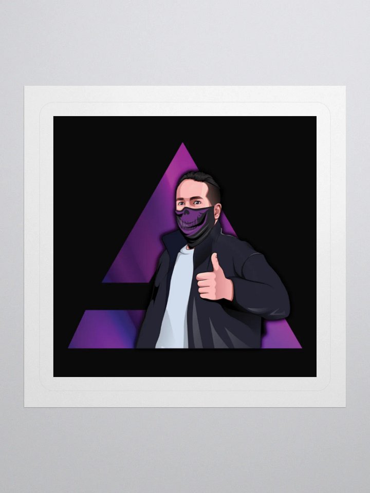 AJ’s Place Character & Triangle Logo Sticker product image (1)