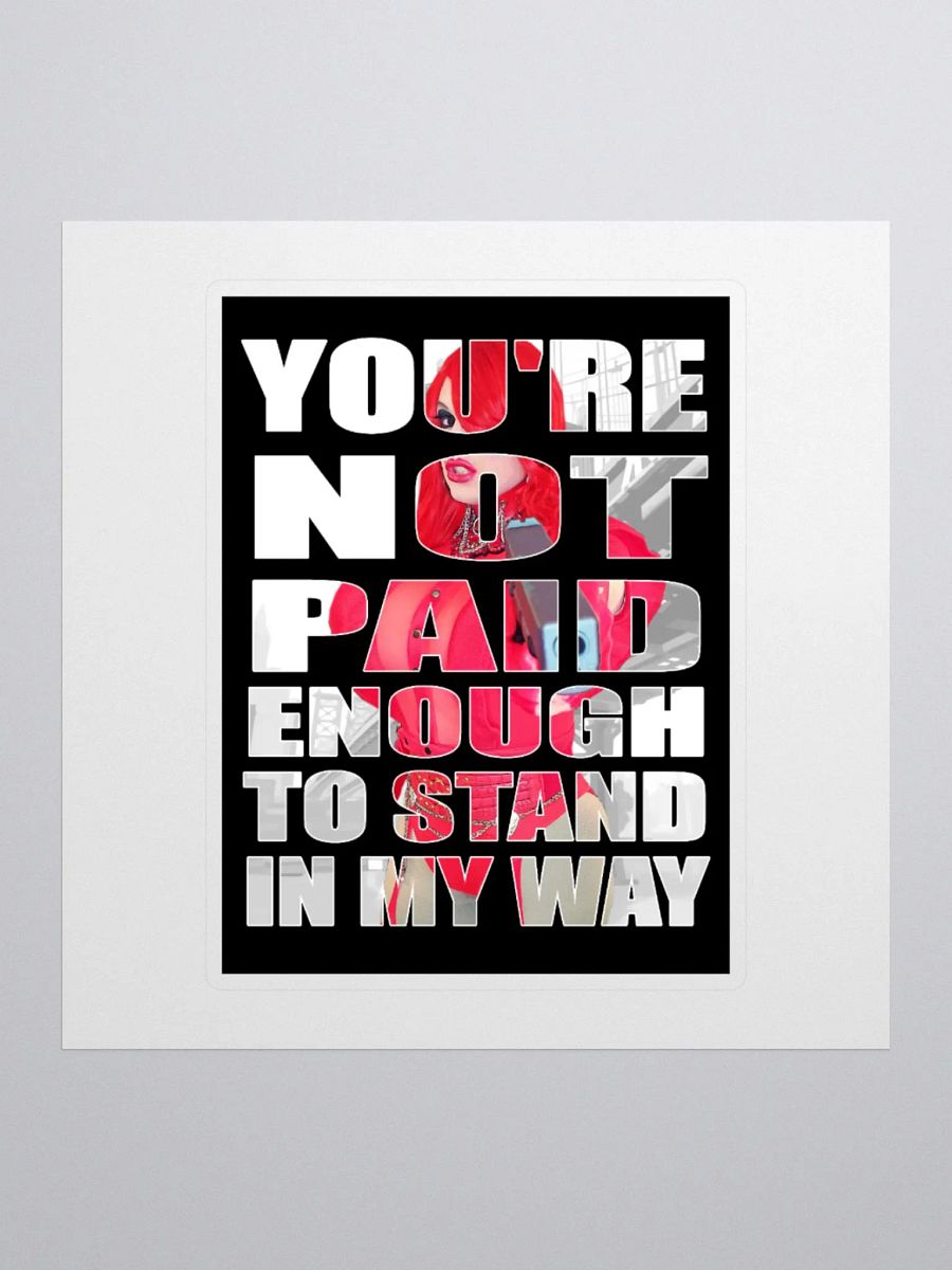 You're Not Paid Enough... Sticker product image (1)