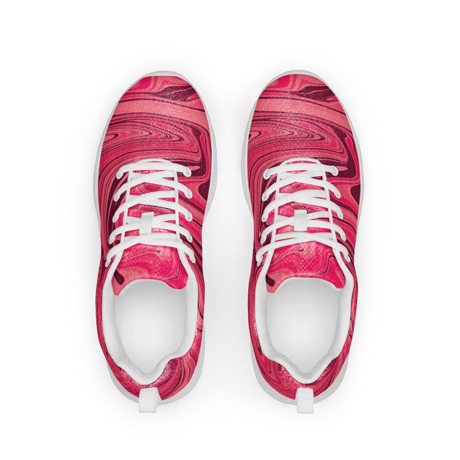 Women's Athletic Shoes - Shades of Magenta Pink Digital Fluid Art product image (2)