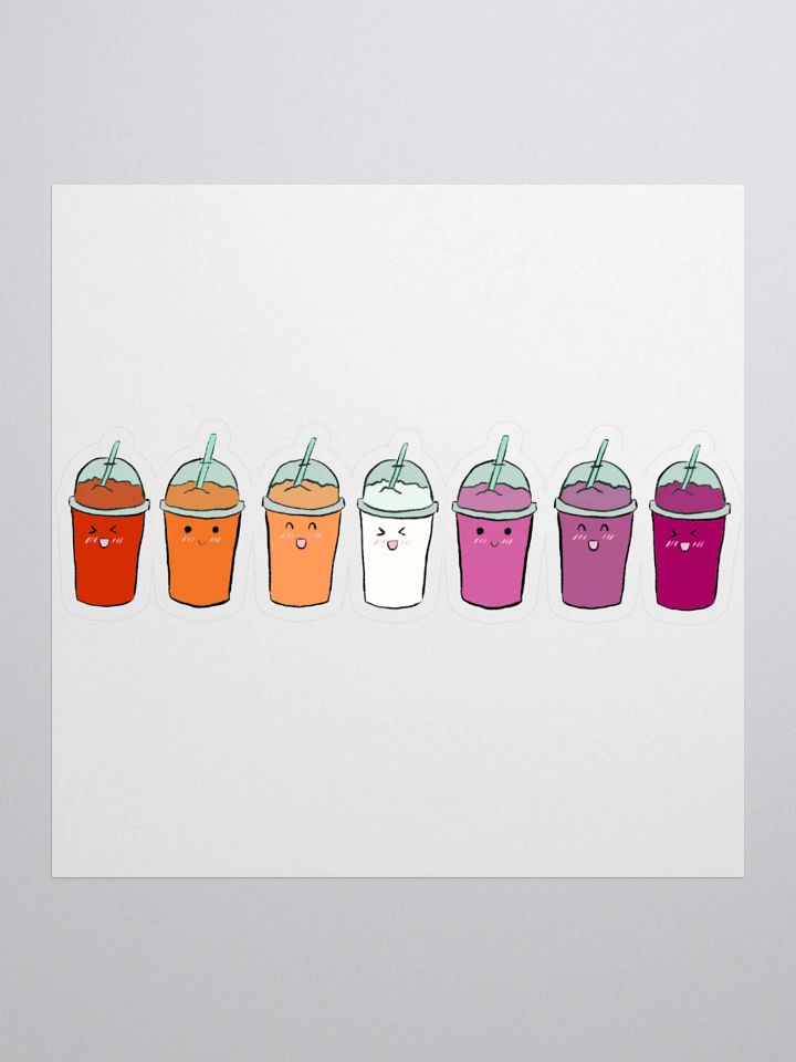 Slushie Buddies: Lesbian Flag Sticker product image (1)