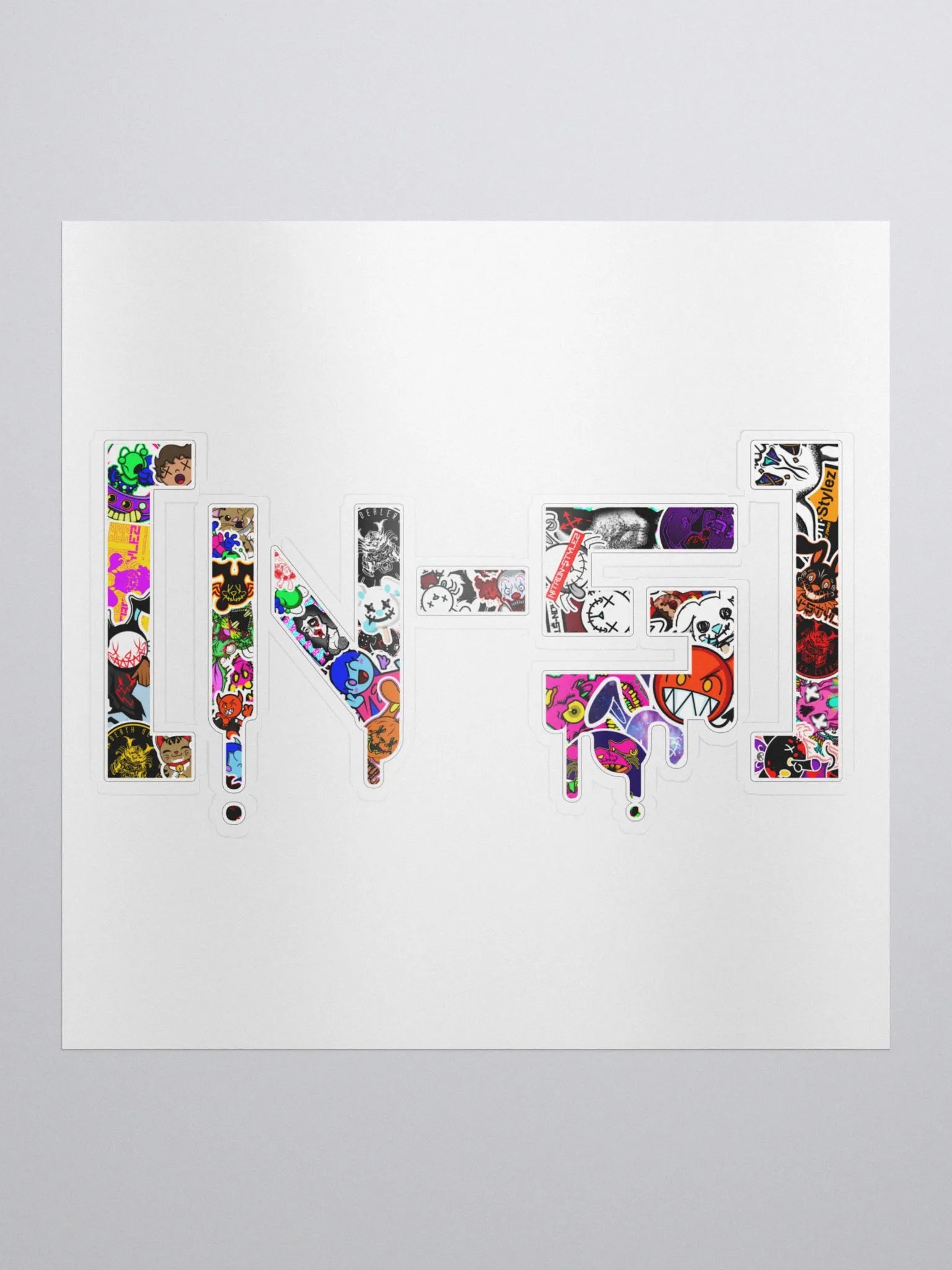 Wave 5 - Sticker Bomb Logo Kiss Cut Sticker product image (3)